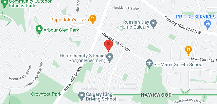 map of 65 Hawkville Close NW
